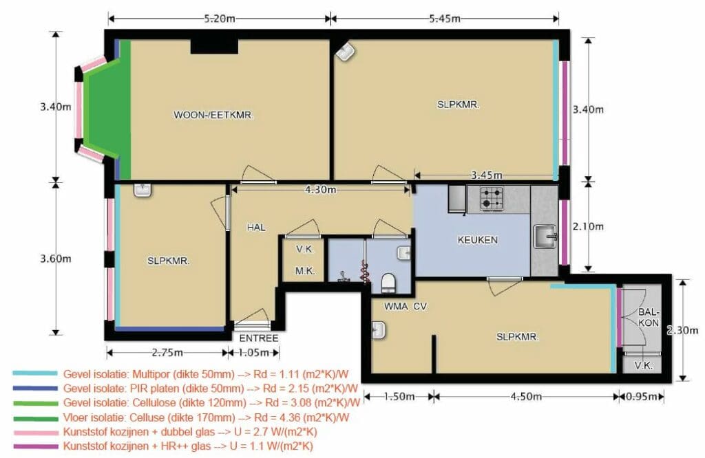 isolatieplan klusappartement