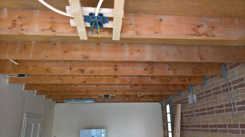 plafond van garage bij aanvang