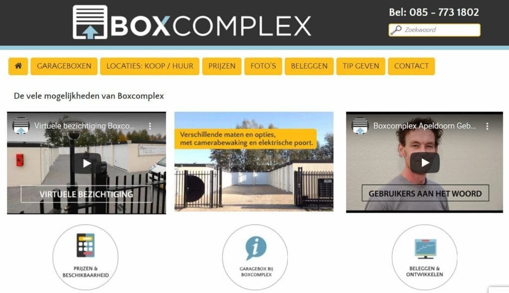 garagebox op Boxcomplex