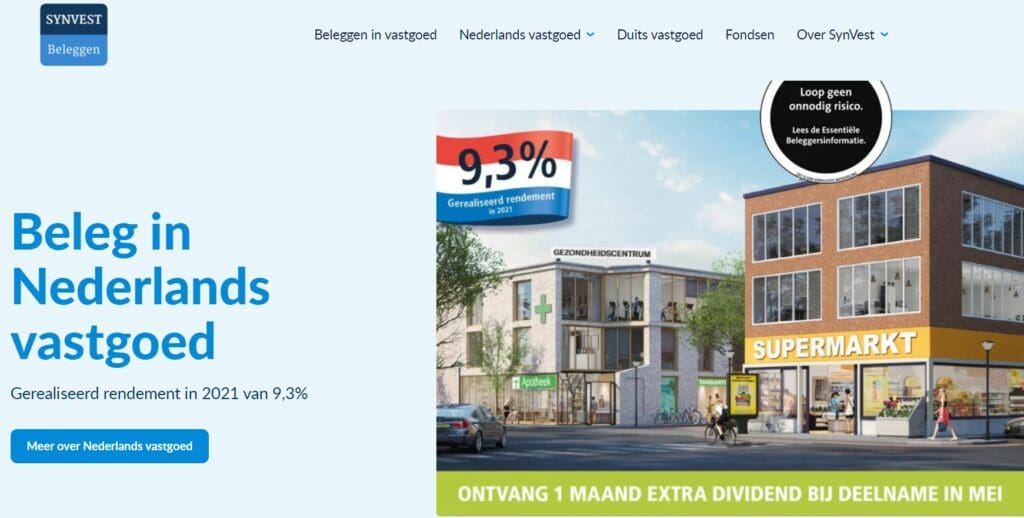 indirect investeren in vastgoed via SynVest