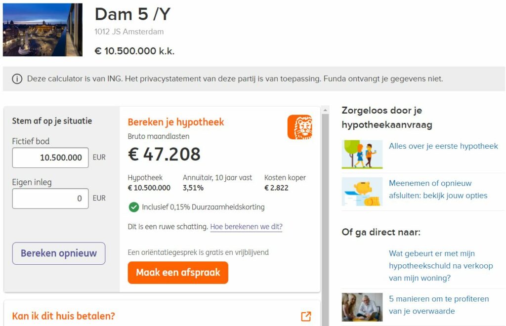 top 5_ duurste huis van nederland in 2022_maandlasten nummer 3