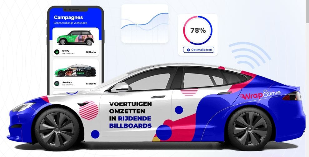 reclame rijden op je auto