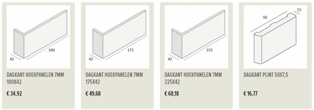 kunststof afwerkprofielen